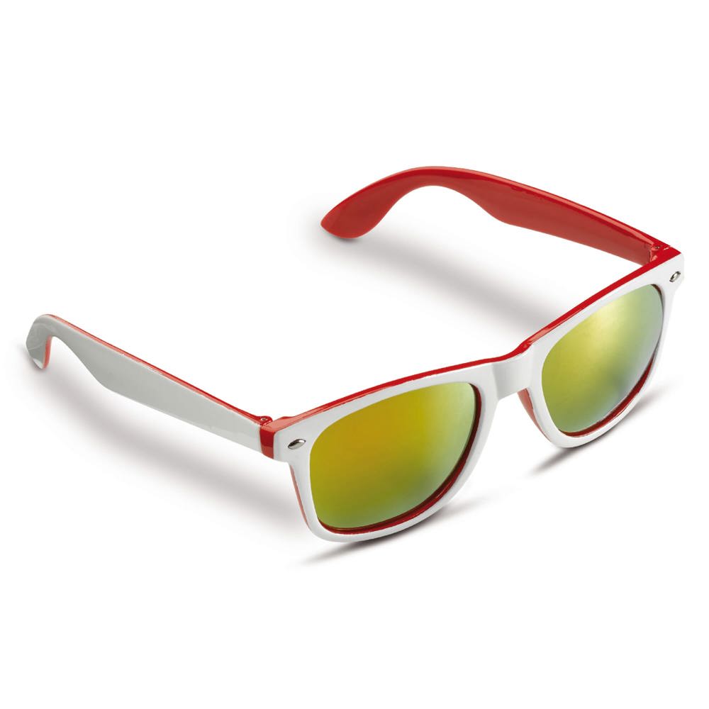 Zonnebril Jeffrey UV400 - Wit / Rood