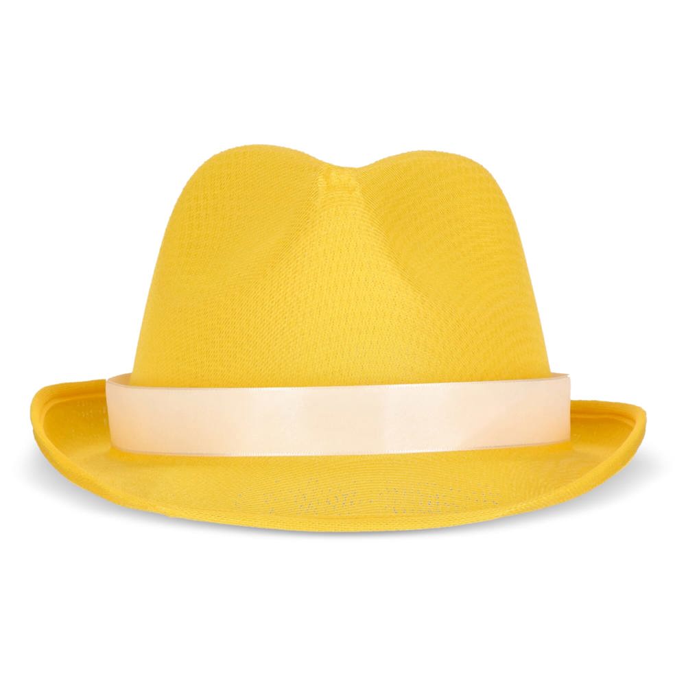 Polyester hoed met band