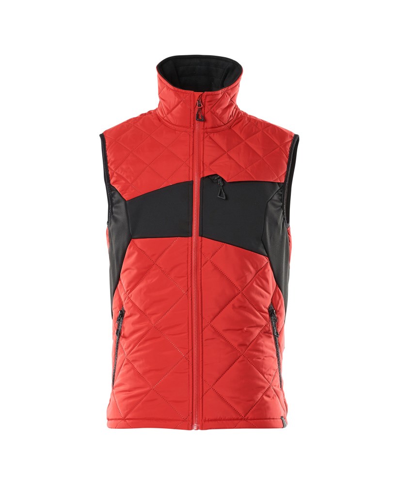Thermobodywarmer - signaalrood/zwart