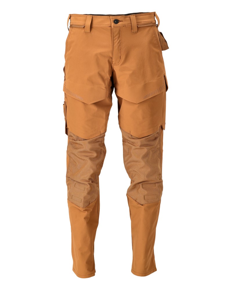 Broek met kniezakken - notenbruin