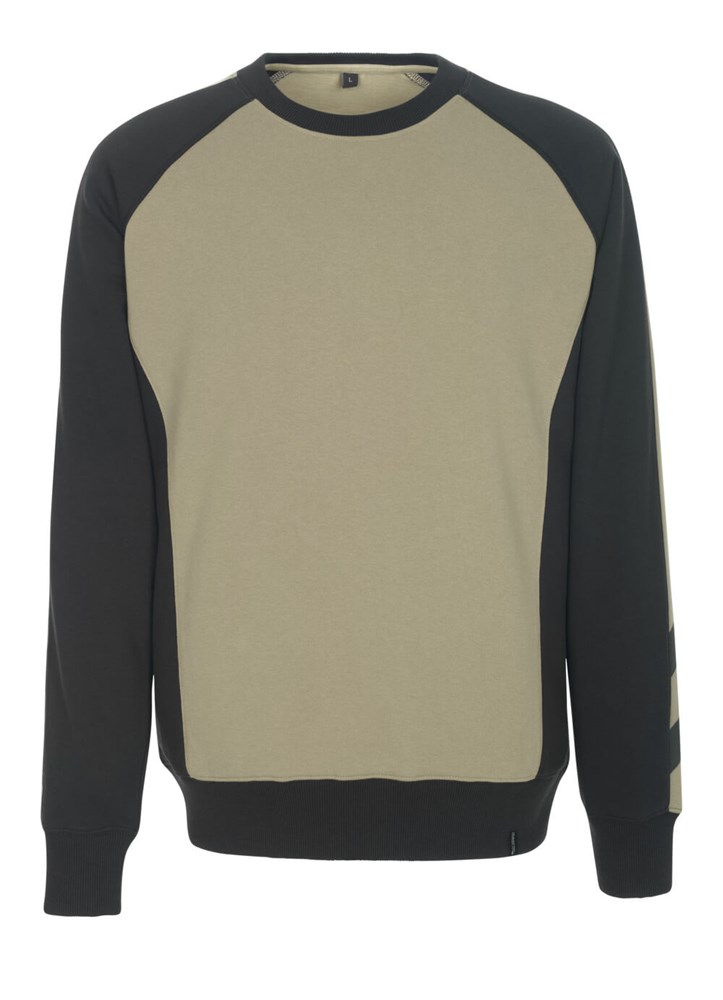 Sweatshirt - lichtkhaki/zwart