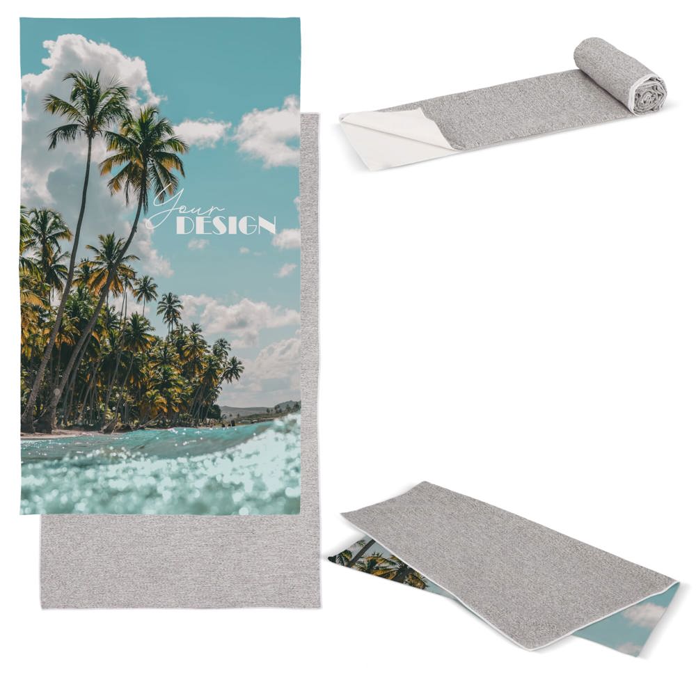Sneldrogende handdoek R-PET 100 x 180 cm sublimatie
