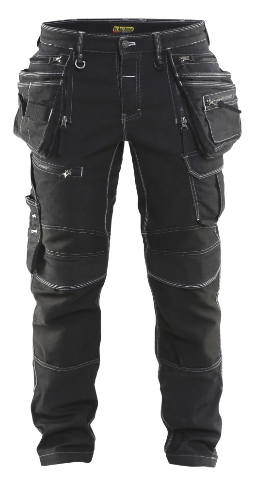Werkbroek denim stretch X1900 - Zwart (9900)