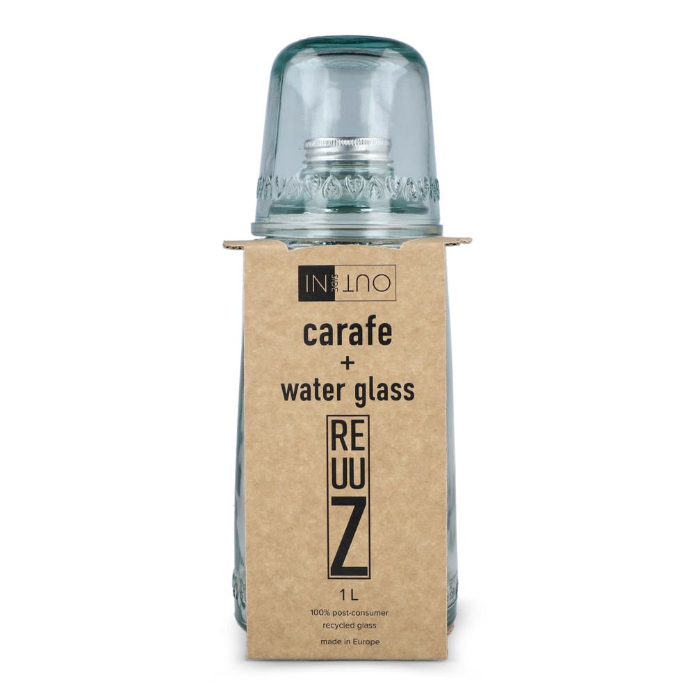 InSideOut Recycled Glass Drinking Set ReuuZ 1L