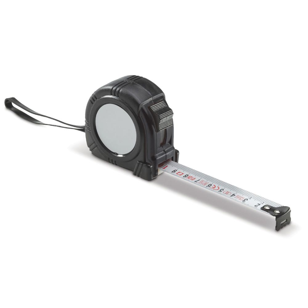 Rolmaat 3 meter - Zwart