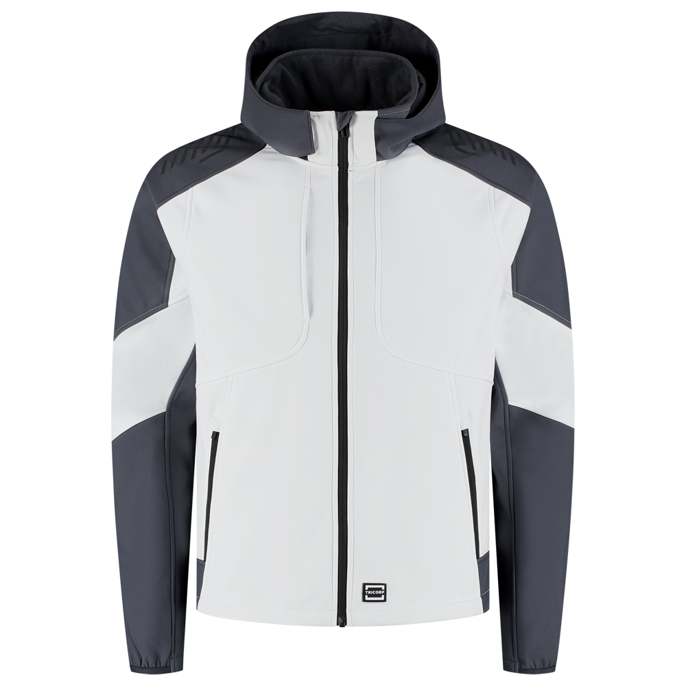 Softshell Capuchon Bicolor Redefined - WhiteAnthracite