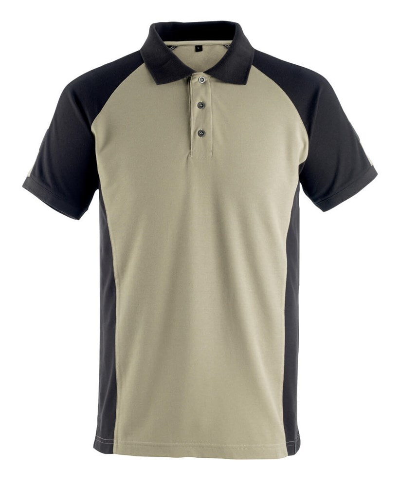 Poloshirt - lichtkhaki/zwart