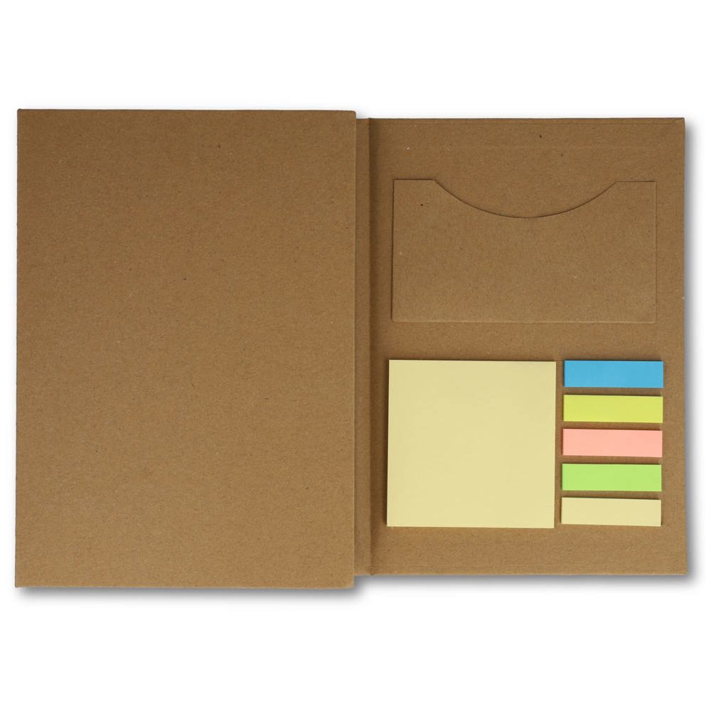 Drievoudige stationaire set van gerecycled papier