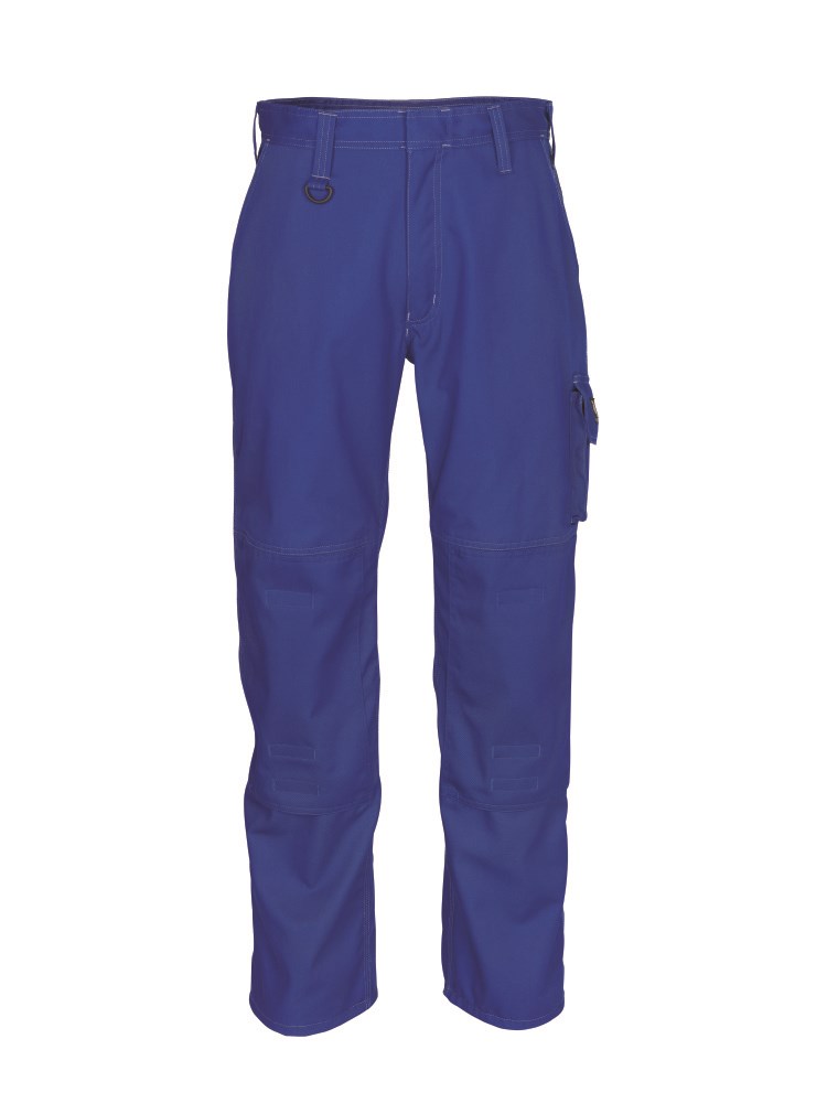 Broek met kniezakken - korenblauw