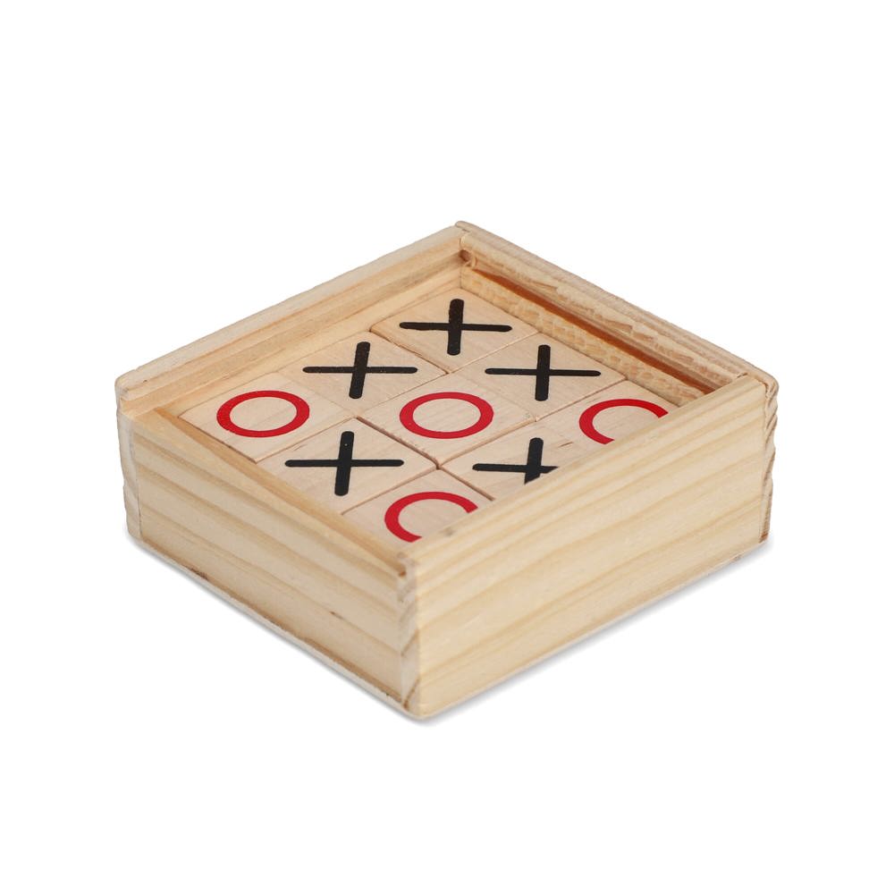 Tic Tac Toe houten in doos