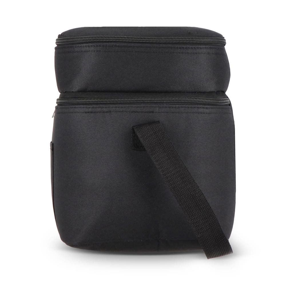 R-PET 600D koeltas met dubbele compartimenten, 30 x 20 x 24 cm, 12L