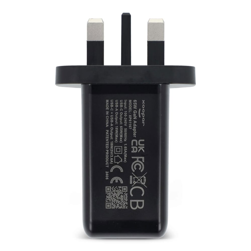 Xoopar ICE-G 65W GaN Adapter met UK Plug