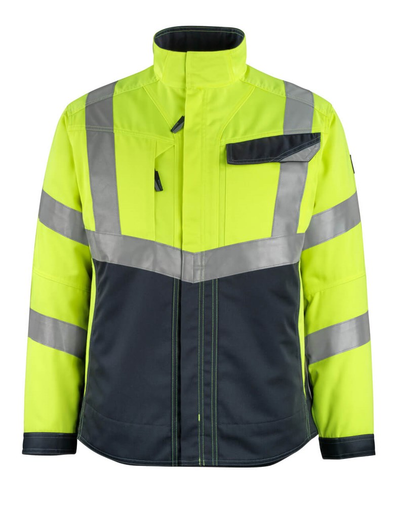 Jas - hi-vis geel/donkermarine