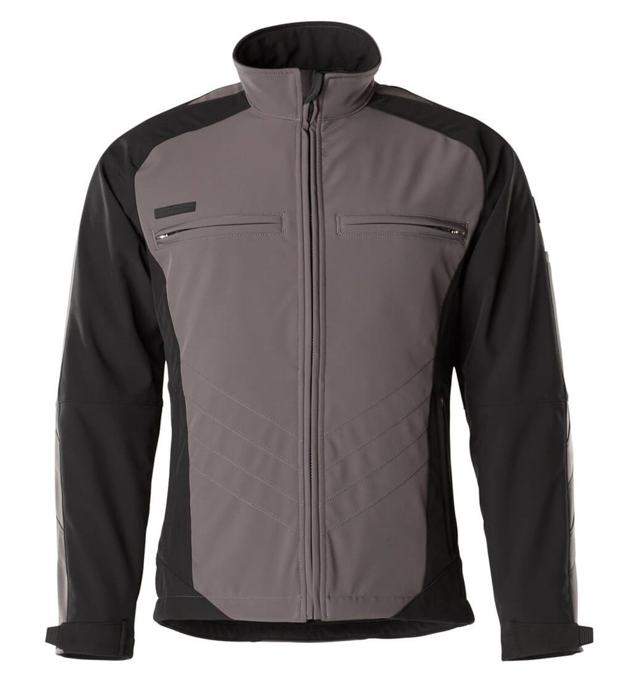 Softshell jas - antraciet/zwart