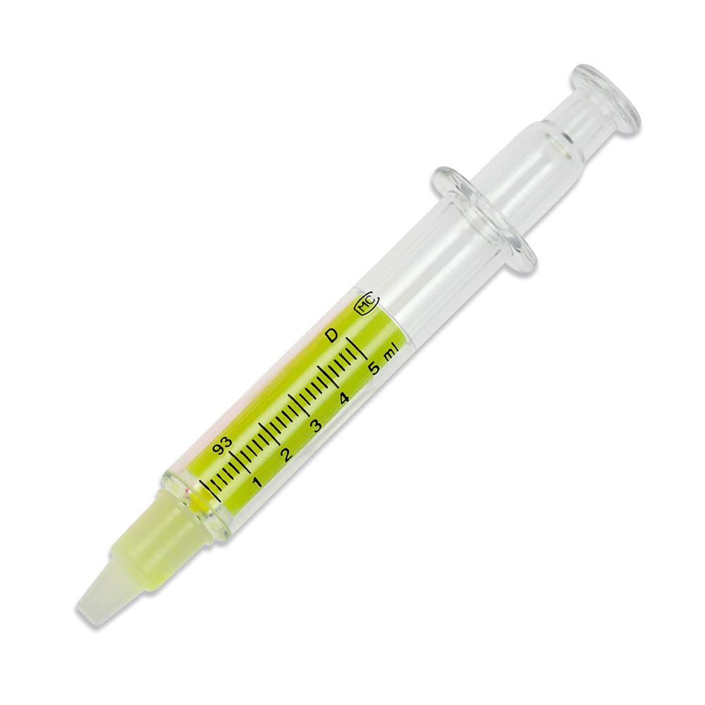 Markeerstift spuit - Transparant / Geel