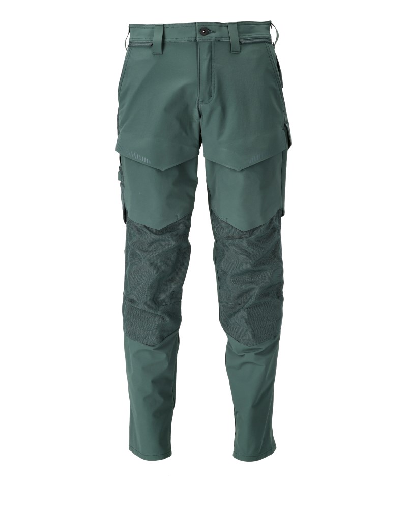 Broek met kniezakken - bosgroen