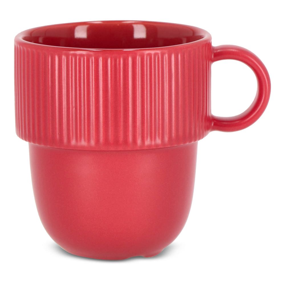 Sagaform Inka mok met oor 270ml - Rood