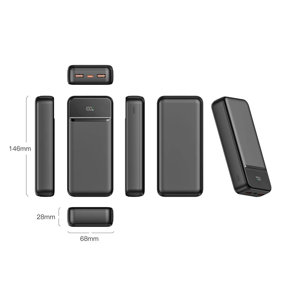 Nolu Powerbank met LED Display 20000 mAh