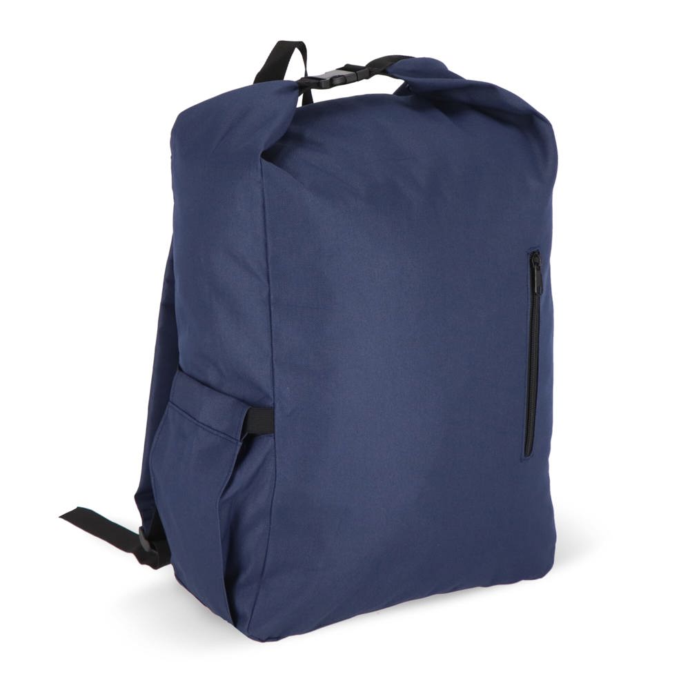 R-PET 600D Rolltop gesp rugzak 20L - Donkerblauw