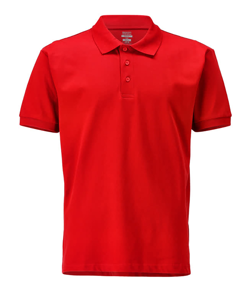 Poloshirt - signaalrood