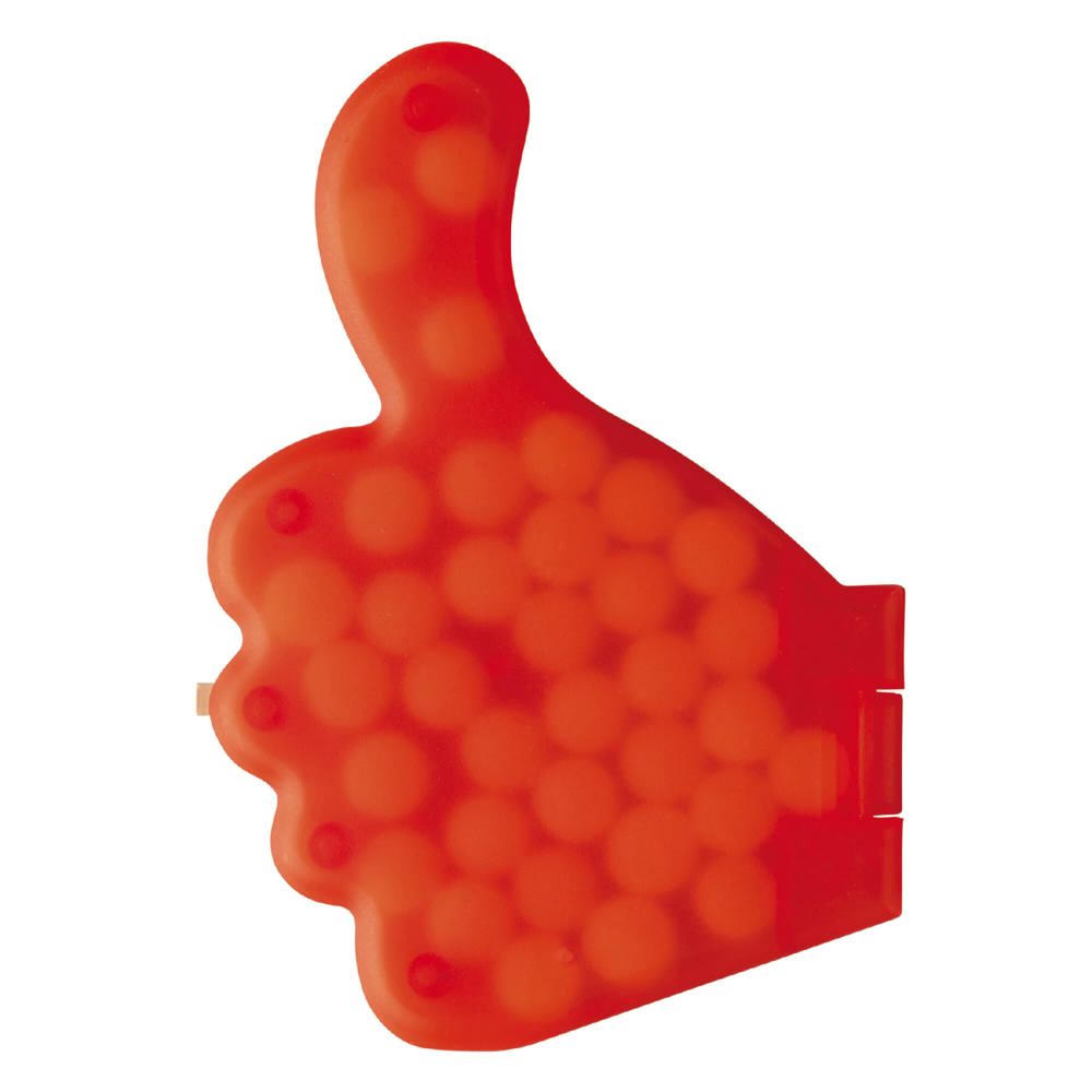Pepermuntdoos duim - Ecru / Rood