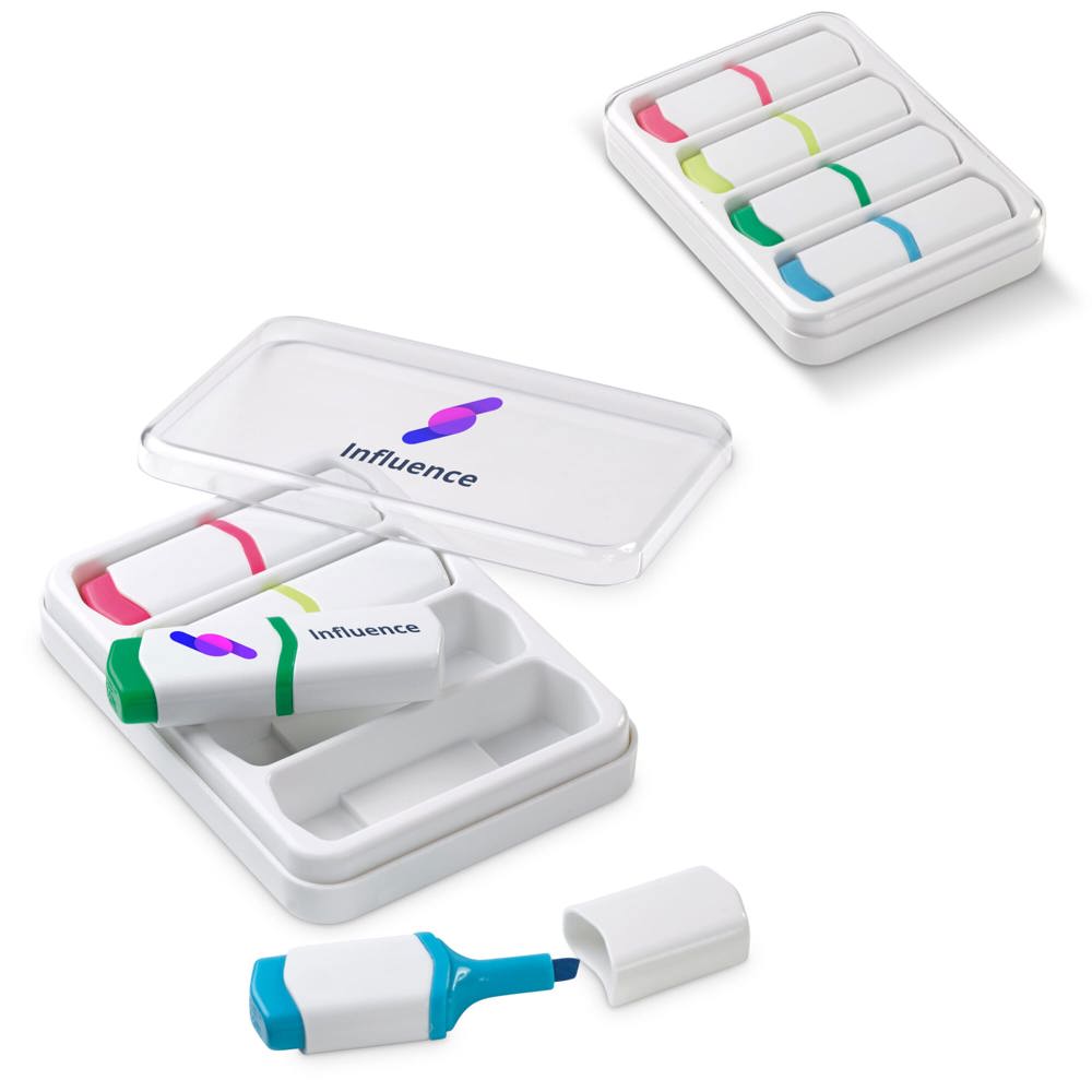 Mini tekstmarkers set van 4