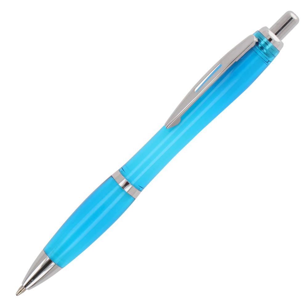 Balpen Hawaii transparant Ocean Bound Plastic - Transparant / Lichtblauw