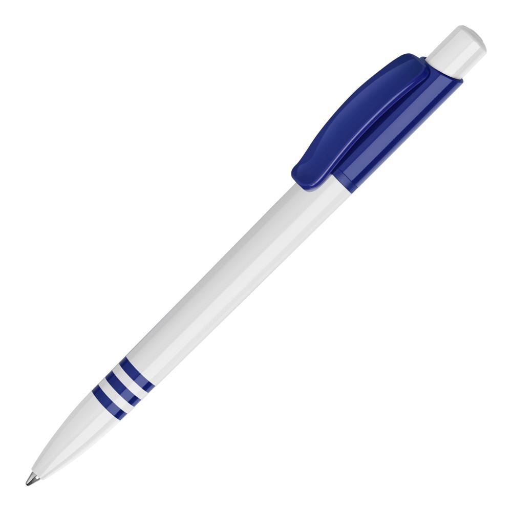 Balpen Tropic hardcolour - Wit / Donkerblauw