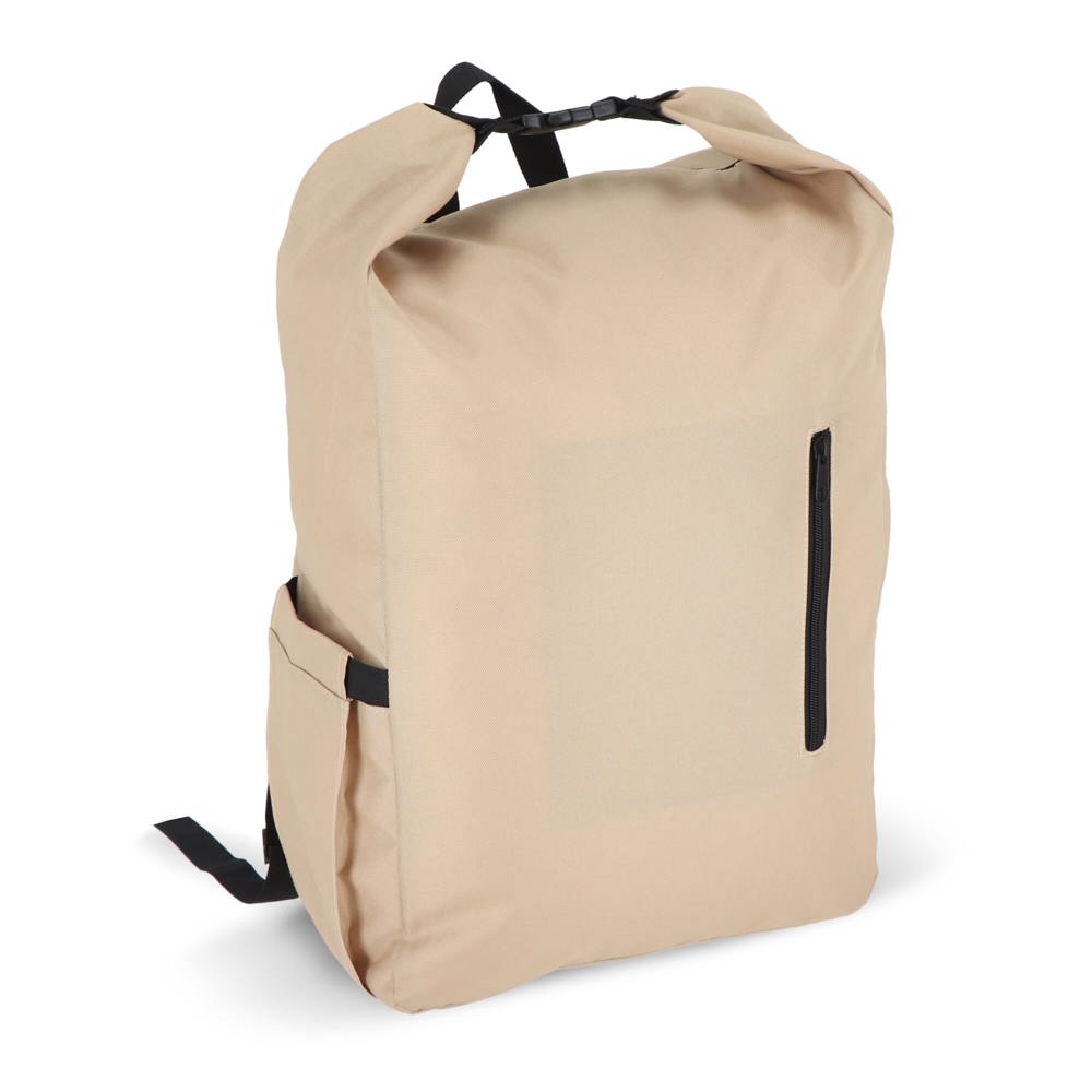 R-PET 600D Rolltop gesp rugzak 20L - Ecru