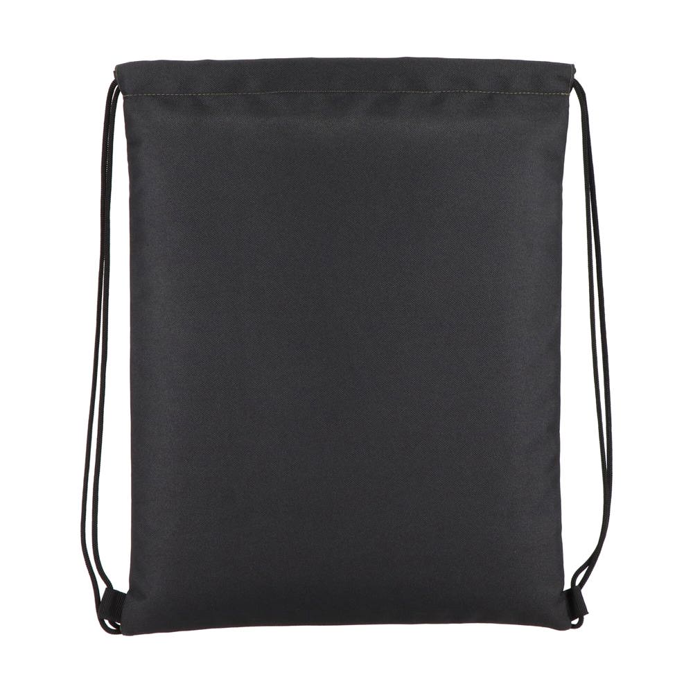 PU gecoorde 600D gerecycled PET trekkoordtas 33 x 42 cm