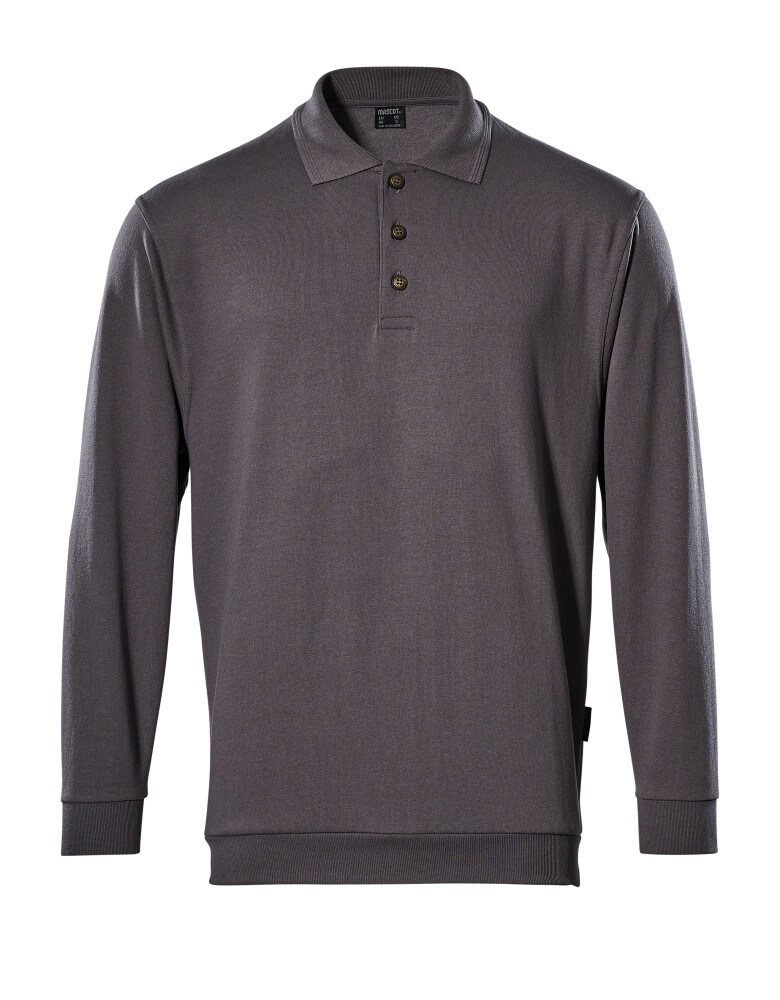 Polosweatshirt - antraciet