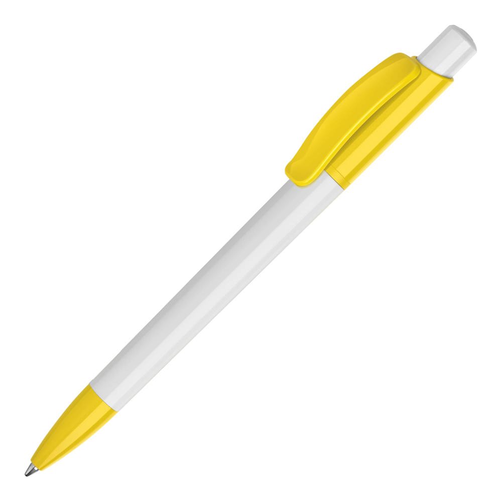 Balpen Kamal hardcolour - Wit / Geel