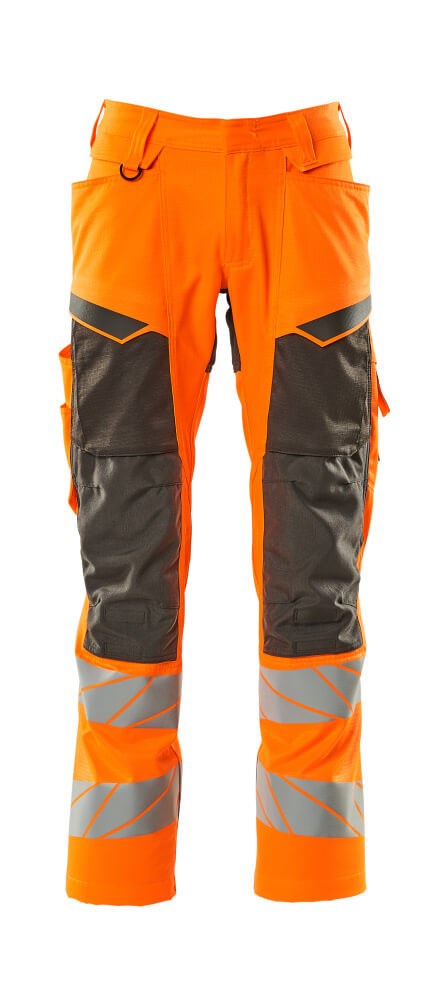 Broek met kniezakken - hi-vis oranje/donkerantraciet
