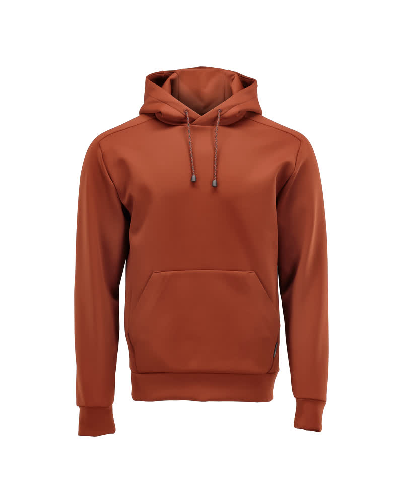 Fleece capuchontrui - herfstrood