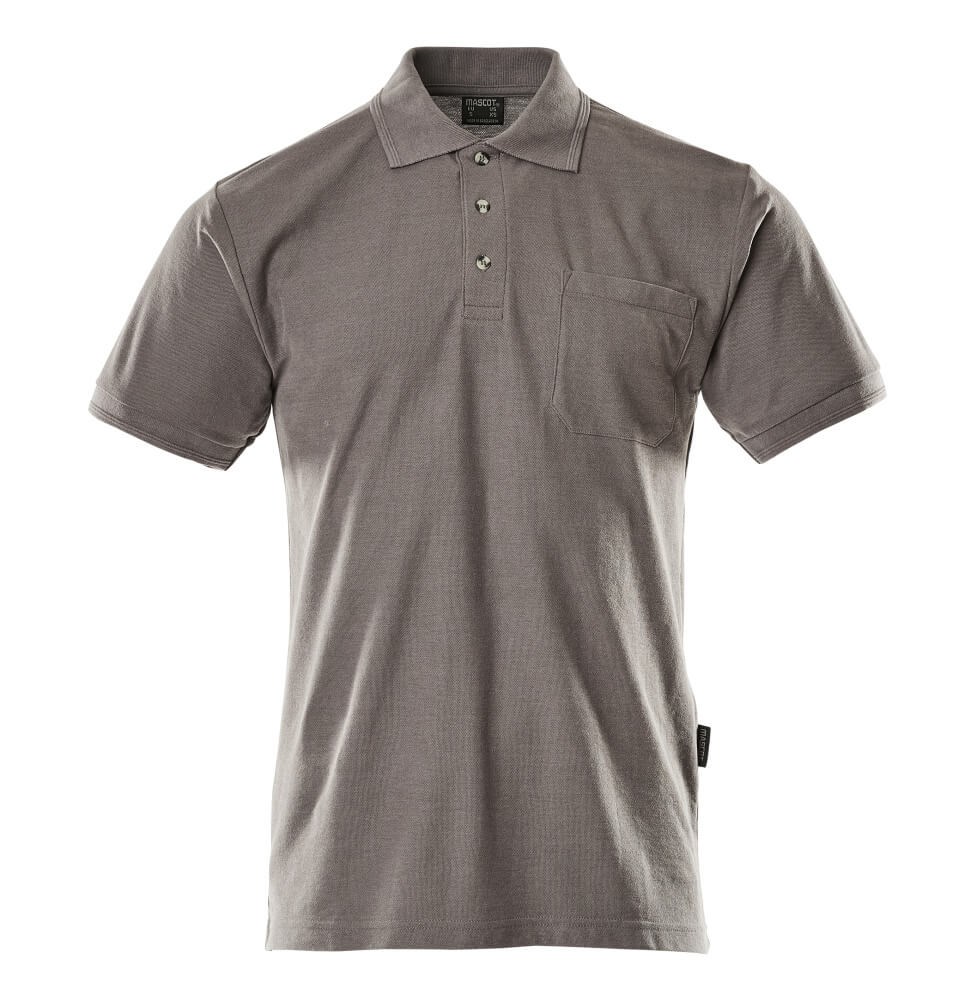 Poloshirt met borstzak - antraciet