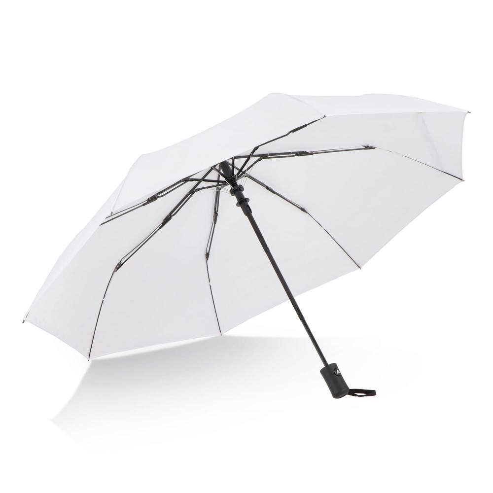 Daintree 190T Pongee 21.5" Opvouwbare winddichte paraplu Auto open - Wit