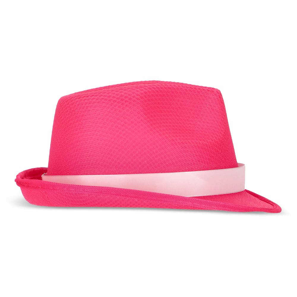 Polyester hoed met band