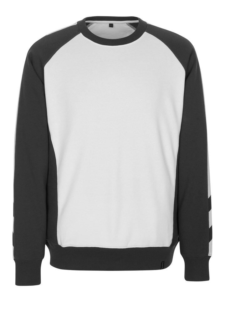 Sweatshirt - wit/donkerantraciet