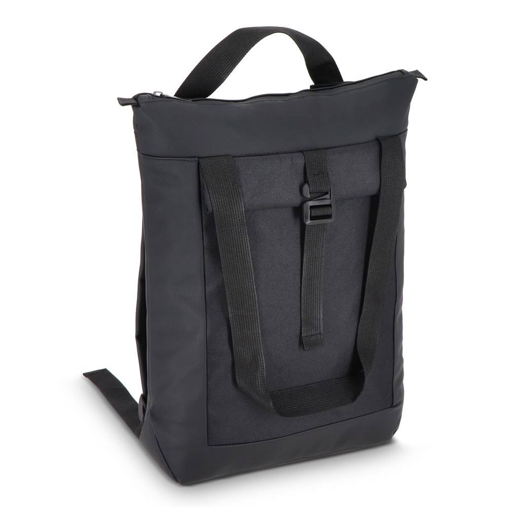 rPET 600D Navi laptoprugzak 36 x 40 x 10 cm - Zwart