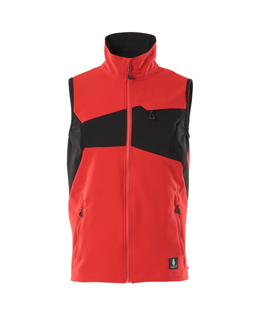 Bodywarmer - signaalrood/zwart