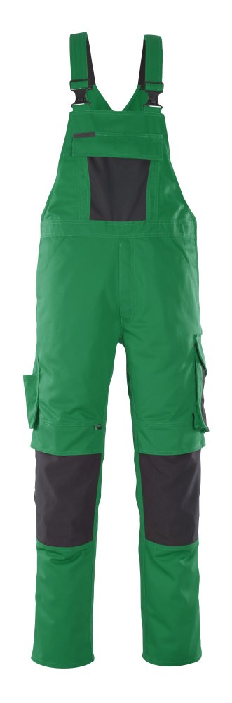 Amerikaanse overall met kniezakken - groen/zwart