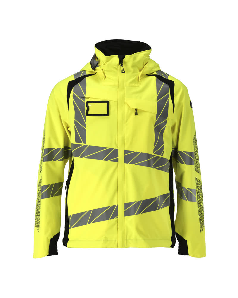 Shell jas - hi-vis geel/zwart