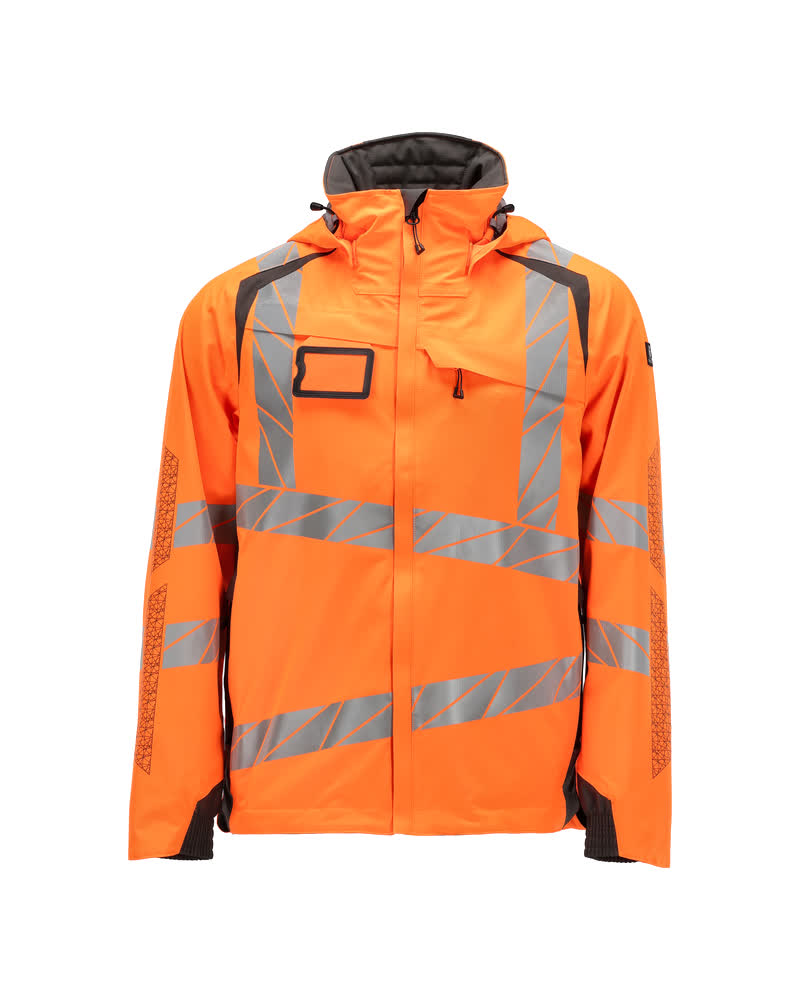 Shell jas - hi-vis oranje/donkerantraciet