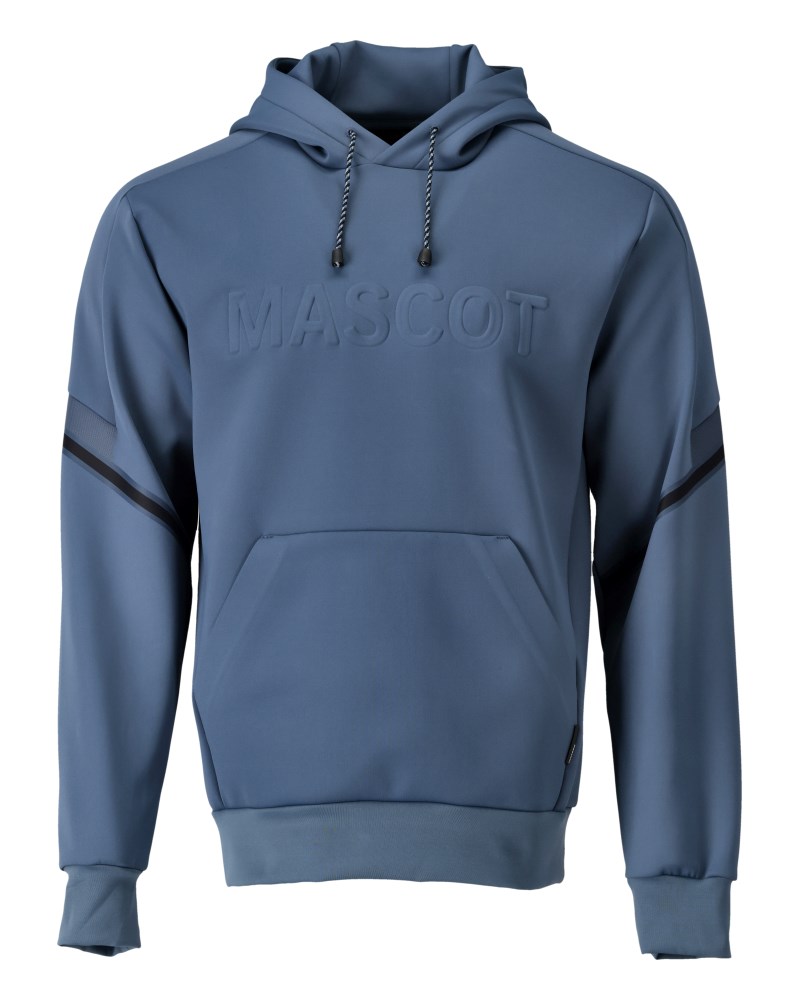 Fleece capuchontrui - steenblauw