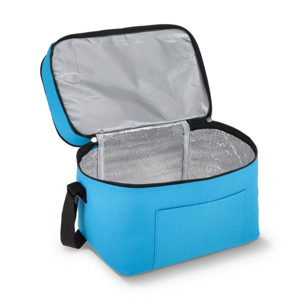 R-PET 600D koeltas met dubbele compartimenten, 30 x 20 x 24 cm, 12L