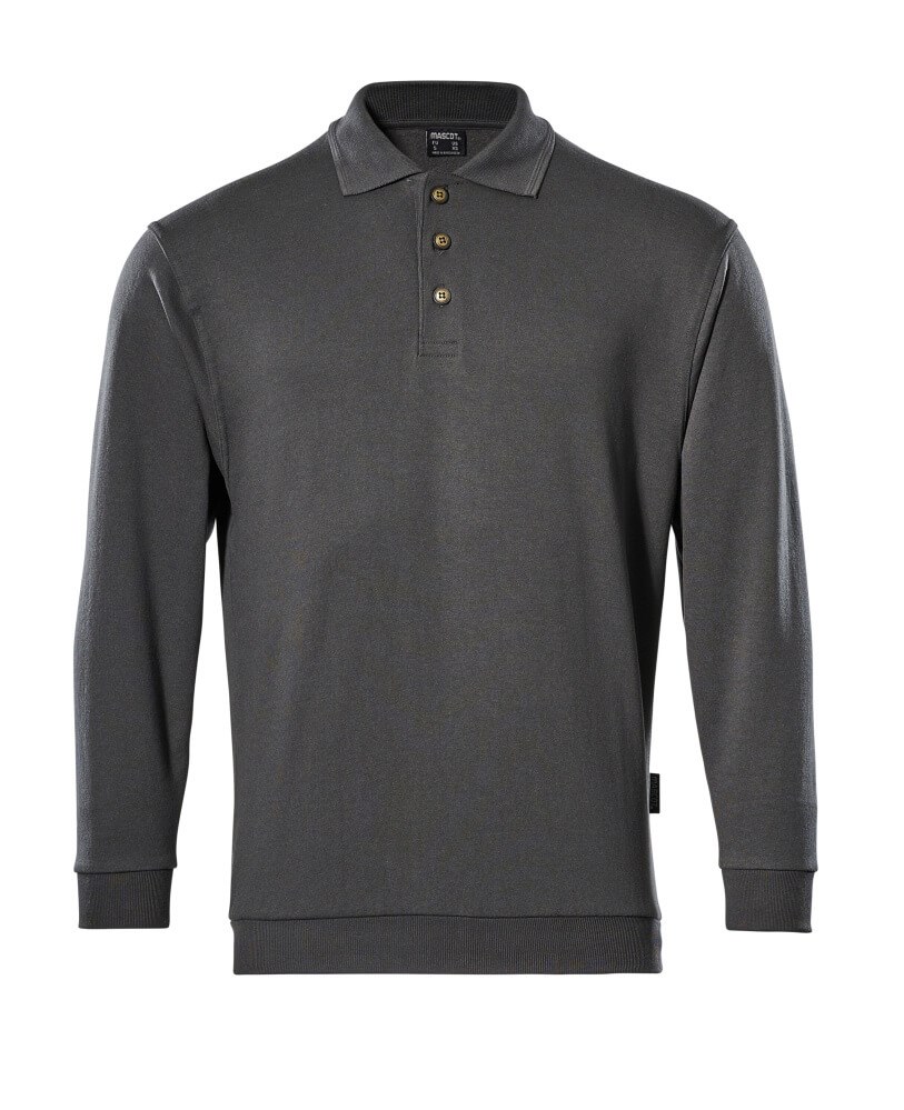 Polosweatshirt - donkerantraciet