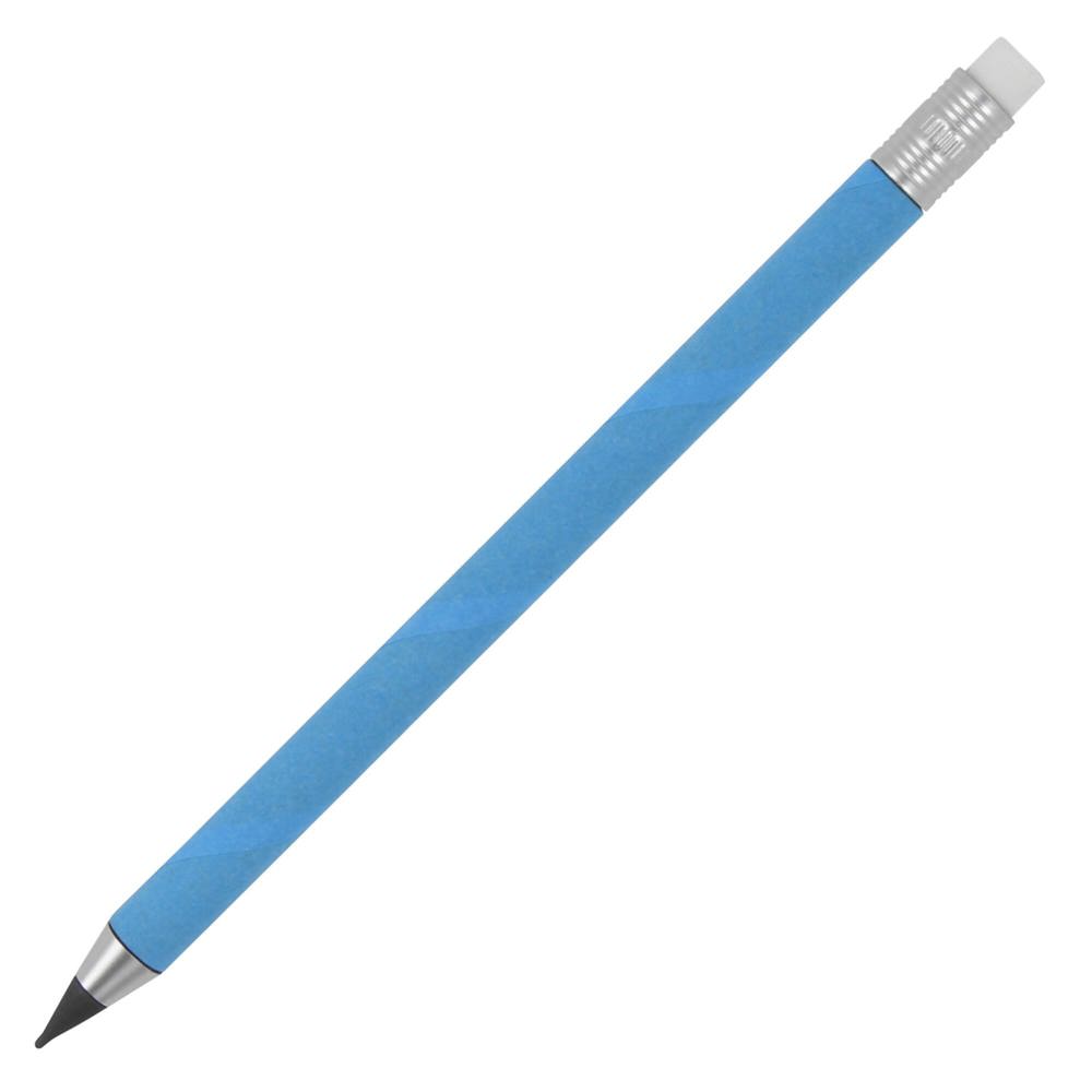 Inktloze papierpen met gum - Blauw