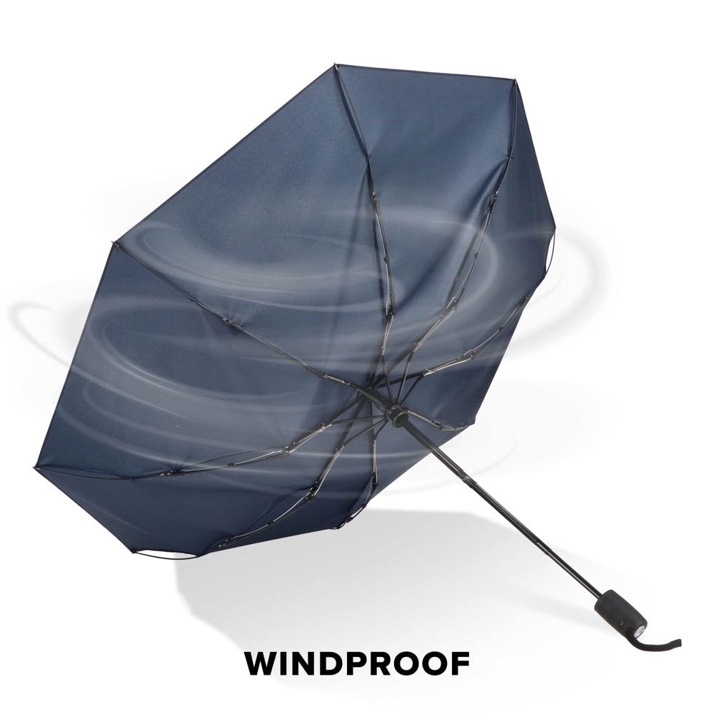Taman Pongee 21" Opvouwbare winddichte paraplu Auto open &amp; close