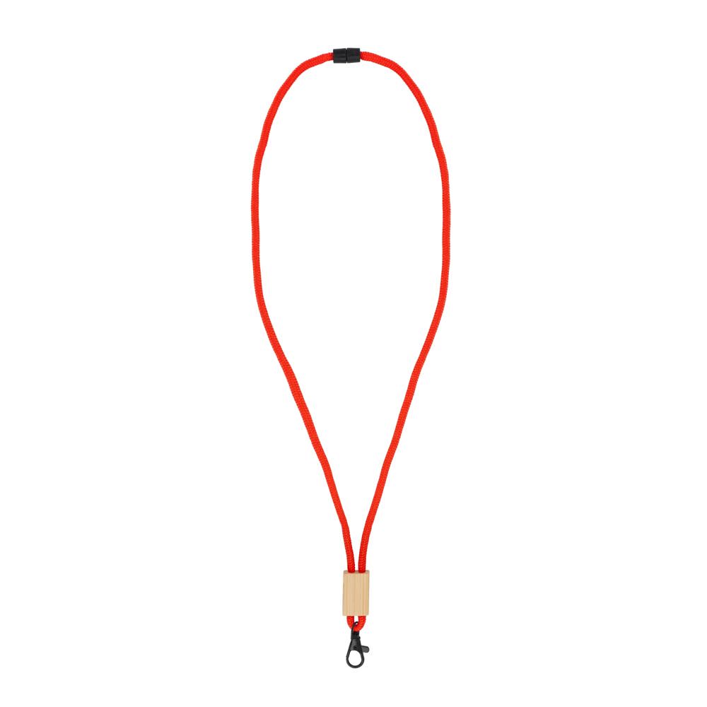 R-PET paracord lanyard - Rood