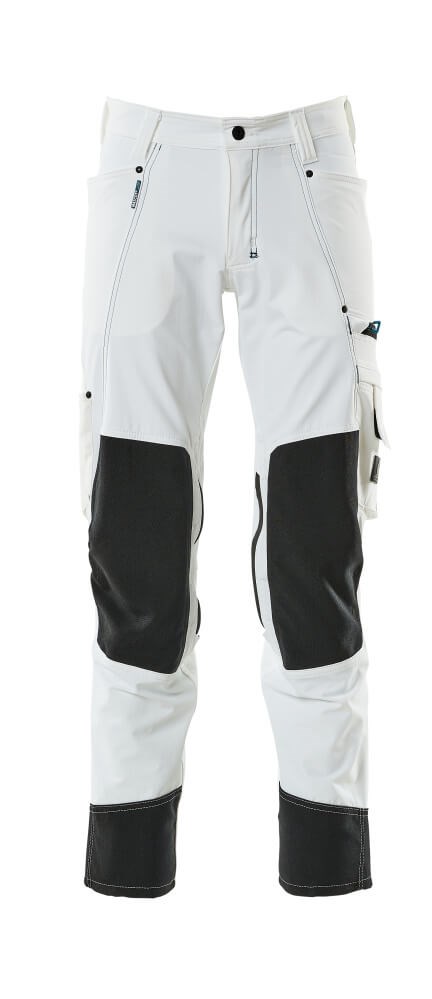 Broek met kniezakken - Wit